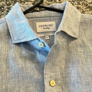 XL Ledbury 70% Linen long sleeved button-up shirt